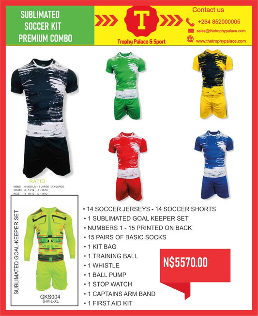 Sublimated Soccer kit Combo